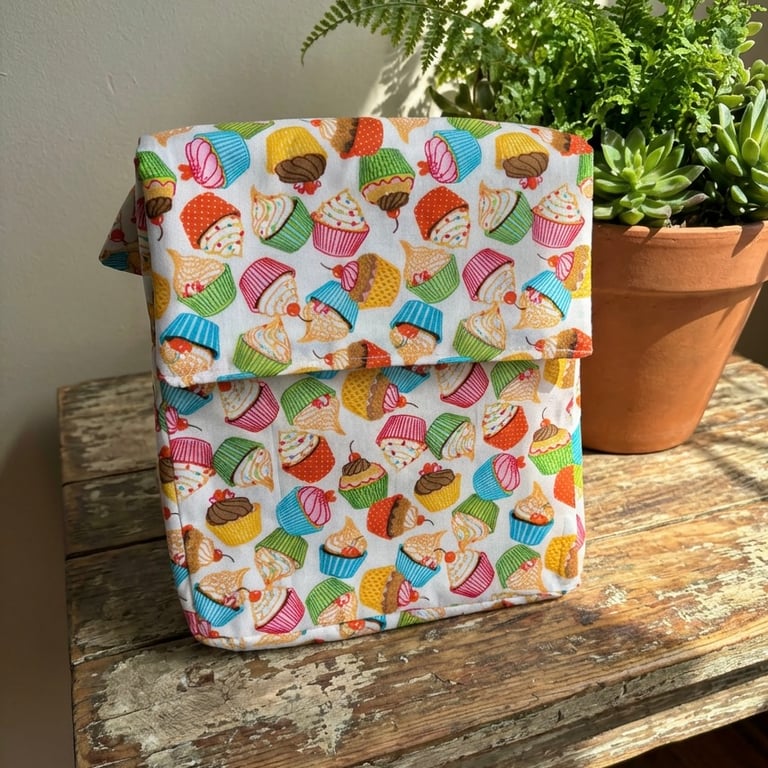 Cup Cake Handmade Insulated Lunch bag 