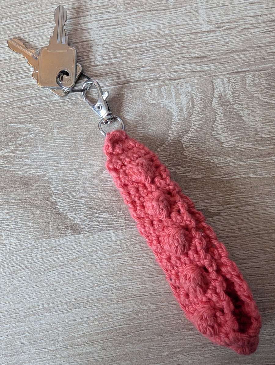 Pink Wristlet Keyring