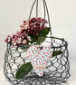 LIBERTY PRINT FLORAL MINI HEART - little pink buds - Image 5