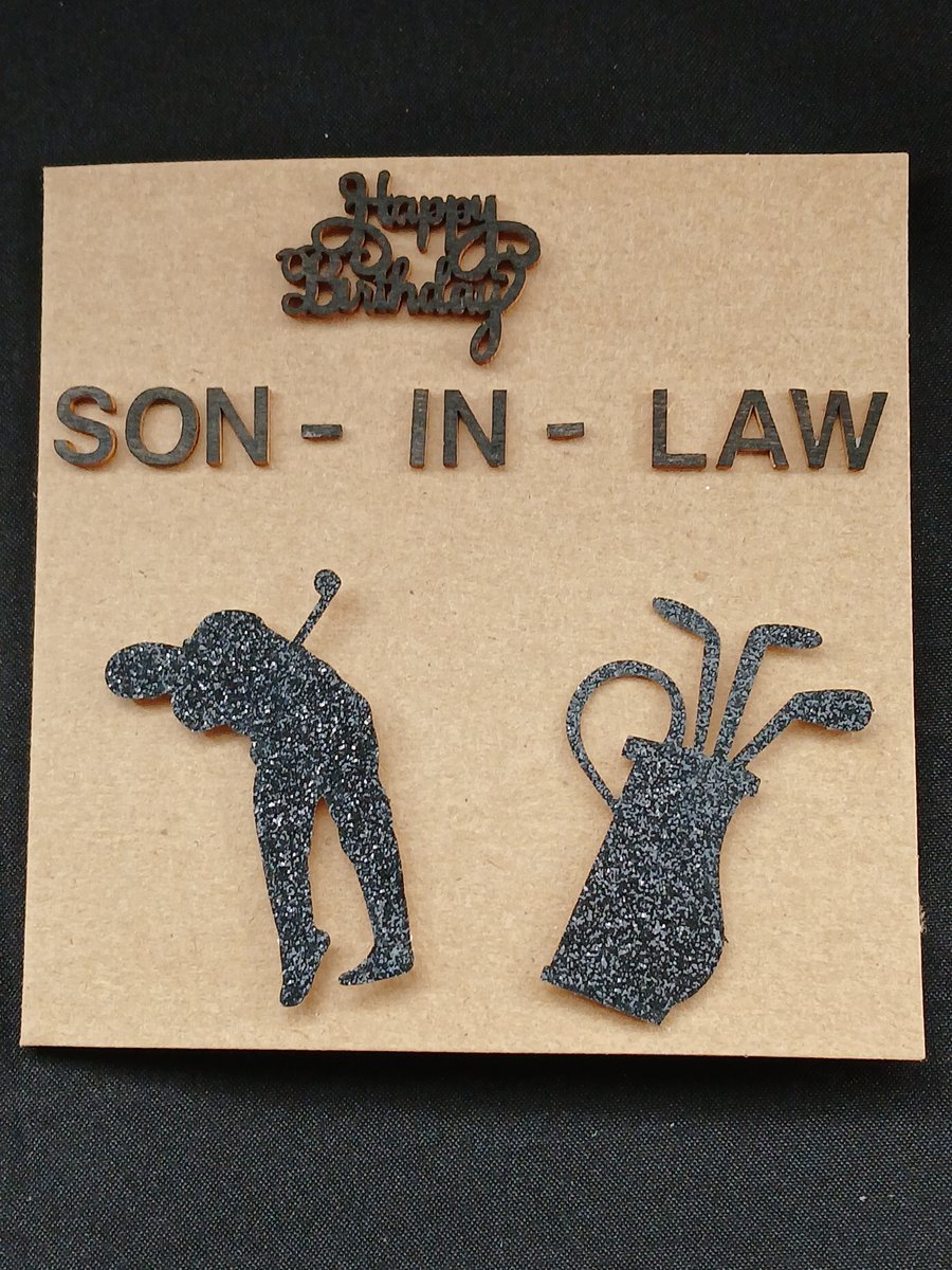 Handmade, son-in-law birthday card 