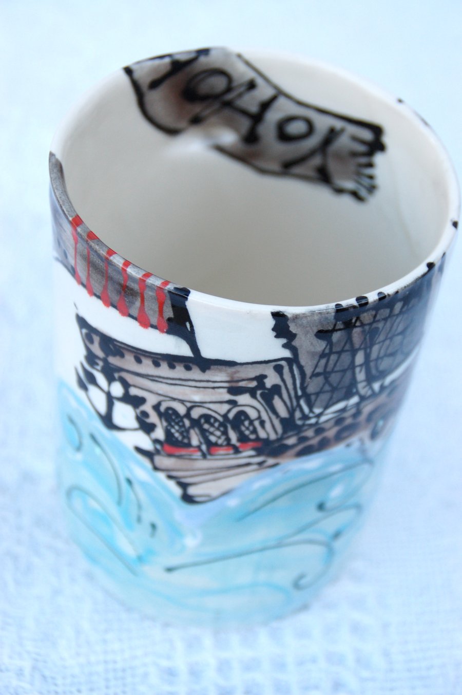 man size pirate beer mug