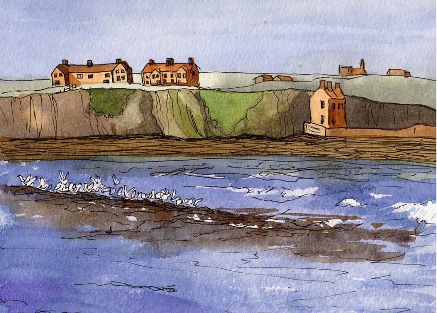 Watercolour of Scottish Scenes in a Four Card Pack