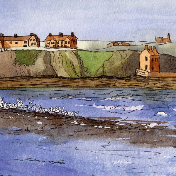 Watercolour of Scottish Scenes in a Four Card Pack