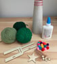 Pompom Christmas Tree - Eco Craft Kit - Image 4