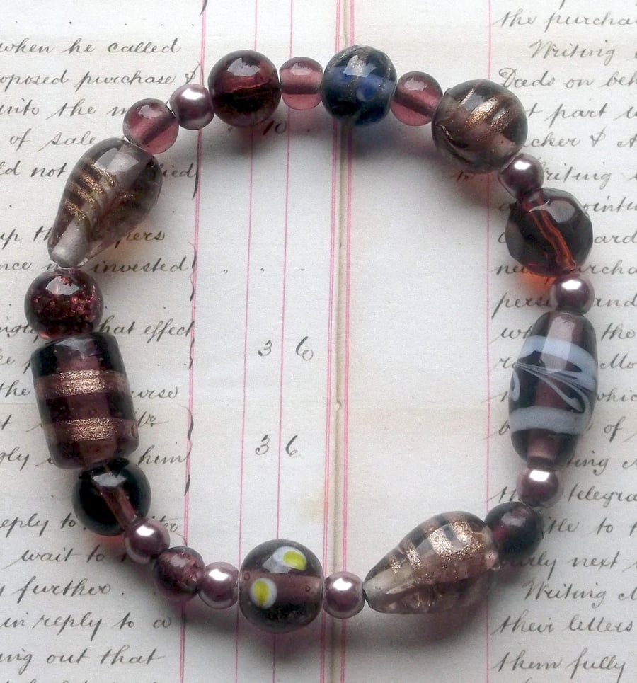 Glitter and Pearls bracelet