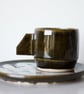 Espresso Cup and Saucer - straight handle - Image 2