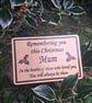 Christmas Memorial Plaque Xmas Grave Marker Christmas Grave Decoration Plaque  - Image 2