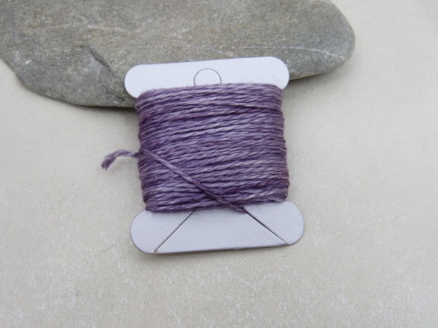 15m Natural Dye Alkanet Purple Pure Silk Embroidery Thread