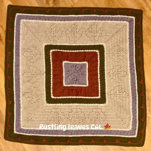 Crocheted Blanket Rustling Leaves