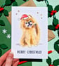 Pomeranian Christmas card, Dog lover Christmas card, From the dog at Christmas - Image 5