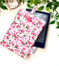 Handmade Pink Floral Kindle Sleeve, E-reader pouch - Image 2