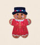 Beefeater Gingerbread Decoration - Embroidered Yeoman Warder Character