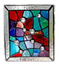Treasure Chest Stained Glass Suncatcher Handmade 001 Abstract - Image 2