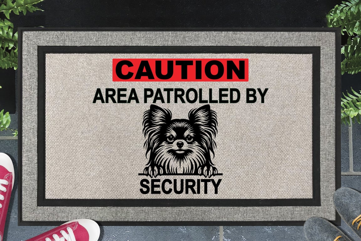 Chihuahua Security Door Mat No.3 -  Chihuahua Welcome Mat - All Weather 45x70cm 