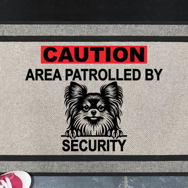Chihuahua Security Door Mat No.3 -  Chihuahua Welcome Mat - All Weather 45x70cm 