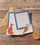 Snowy Fox and Barn Owl Mini Writing Paper Set - Image 1