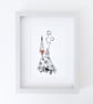 House On The Hill illustration, Giclee print - Image 3