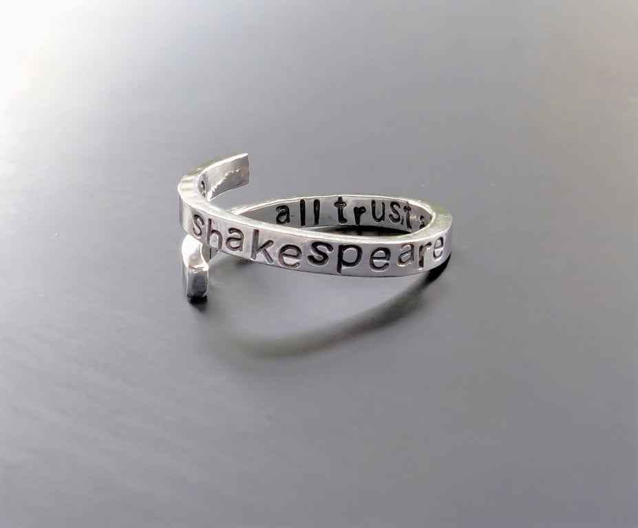 Sterling Silver Shakespeare ring