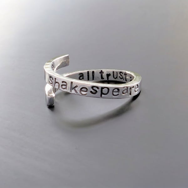 Sterling Silver Shakespeare ring