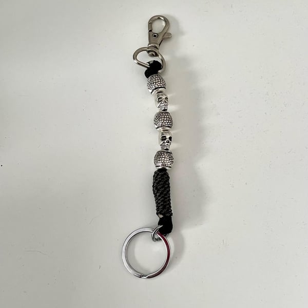 Skull Paracord Keyring