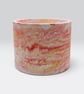Large Plant Pot - Sunrise Marbled Red Orange and Yellow Planter - Image 8