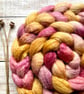 BFL, Rose Fibre and Alpaca blend Spinning fibre 100g Boysenberries