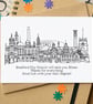 Retirement or Leaving Personalised Skyline Card - Image 3