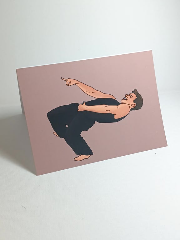 The Next Step Hunter dance battle greetings card A6
