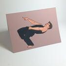 The Next Step Hunter dance battle greetings card A6