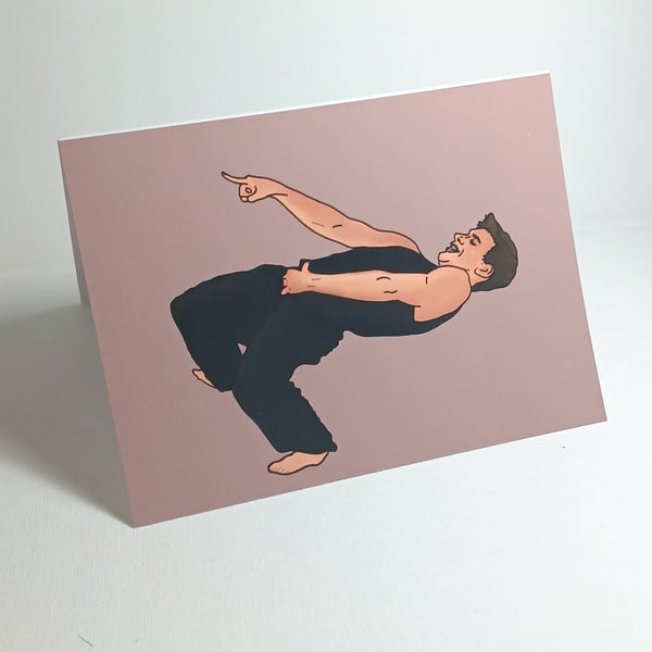 The Next Step Hunter dance battle greetings card A6