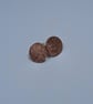 Frosted Finish Copper Stud Earrings (ERCUSTDC3) - UK Free Post - Image 4
