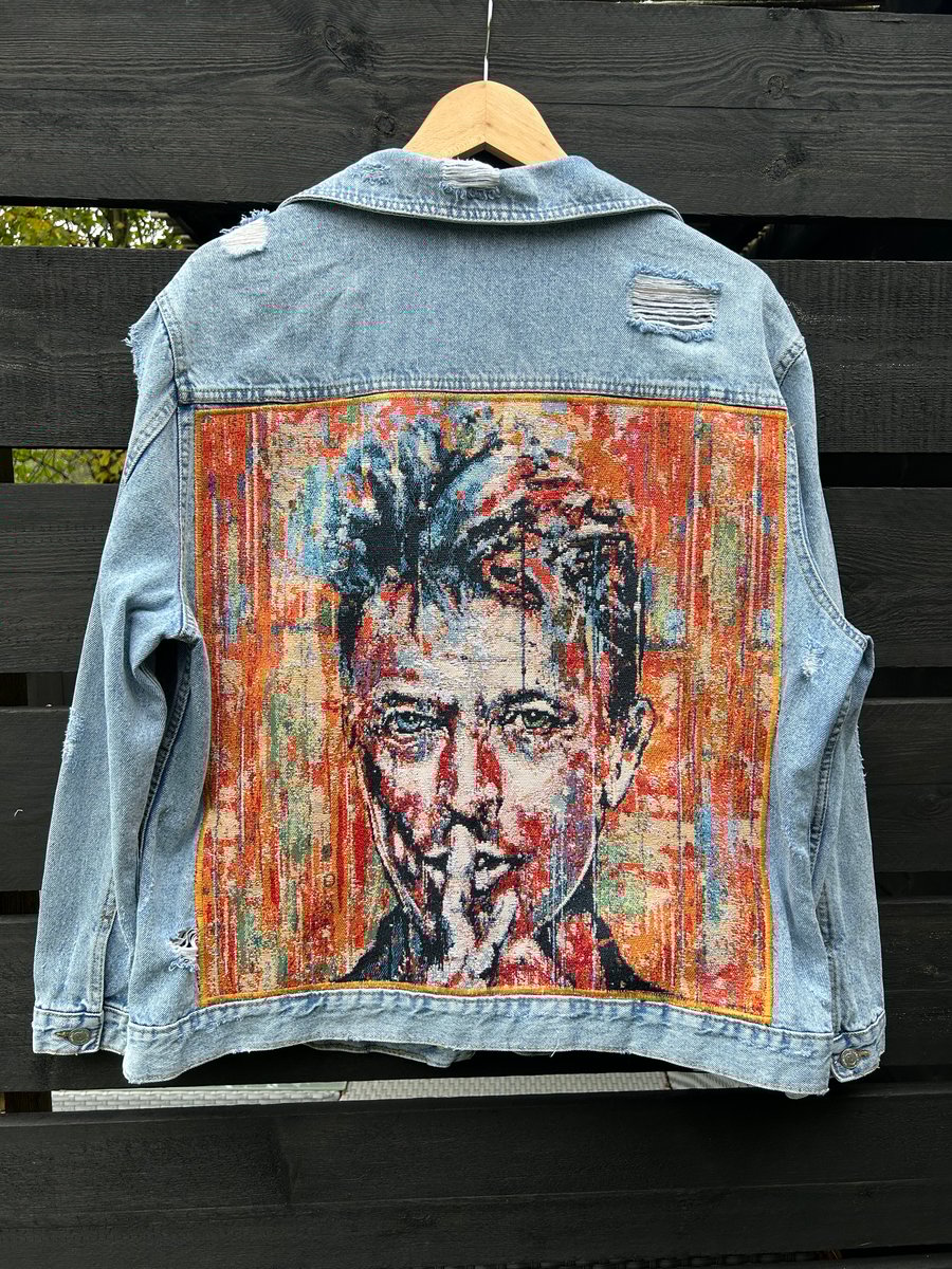 David Bowie denim jacket - Women’s size 16