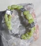 SALE - Olive Jade Gemstone Beaded Bracelet "Mellow Yellow" - SALE PRICE - Image 3