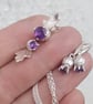 Amethyst Thistle  & leaf Necklace - Image 8