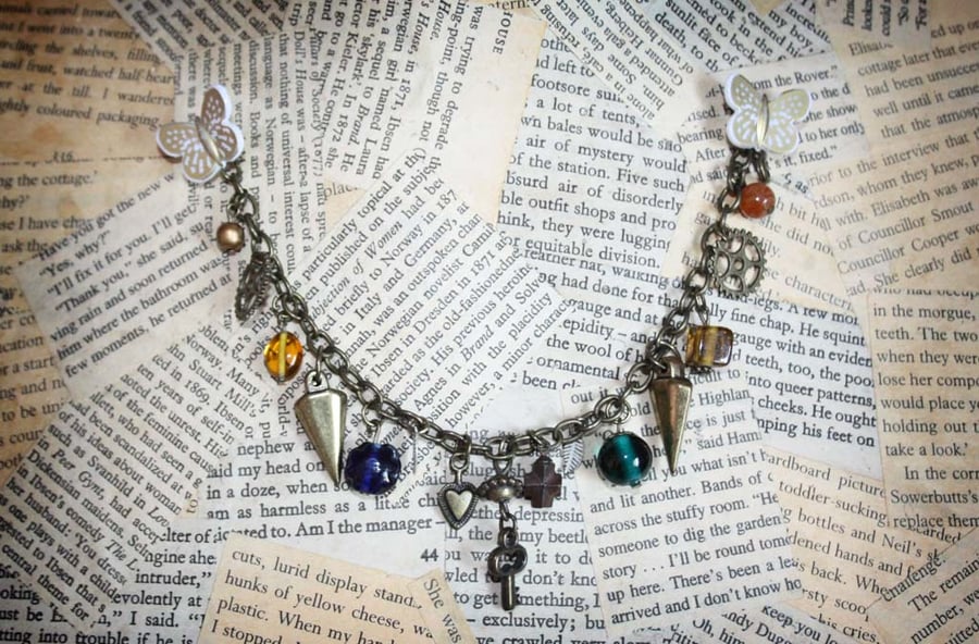 Steampunk Inspired Lucky Charm Bracelet