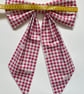 Christmas Bow Red Gingham - Medium  - Image 5