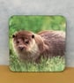 Otter Coaster - Heat Resistant, Cork Back, Ideal Gift