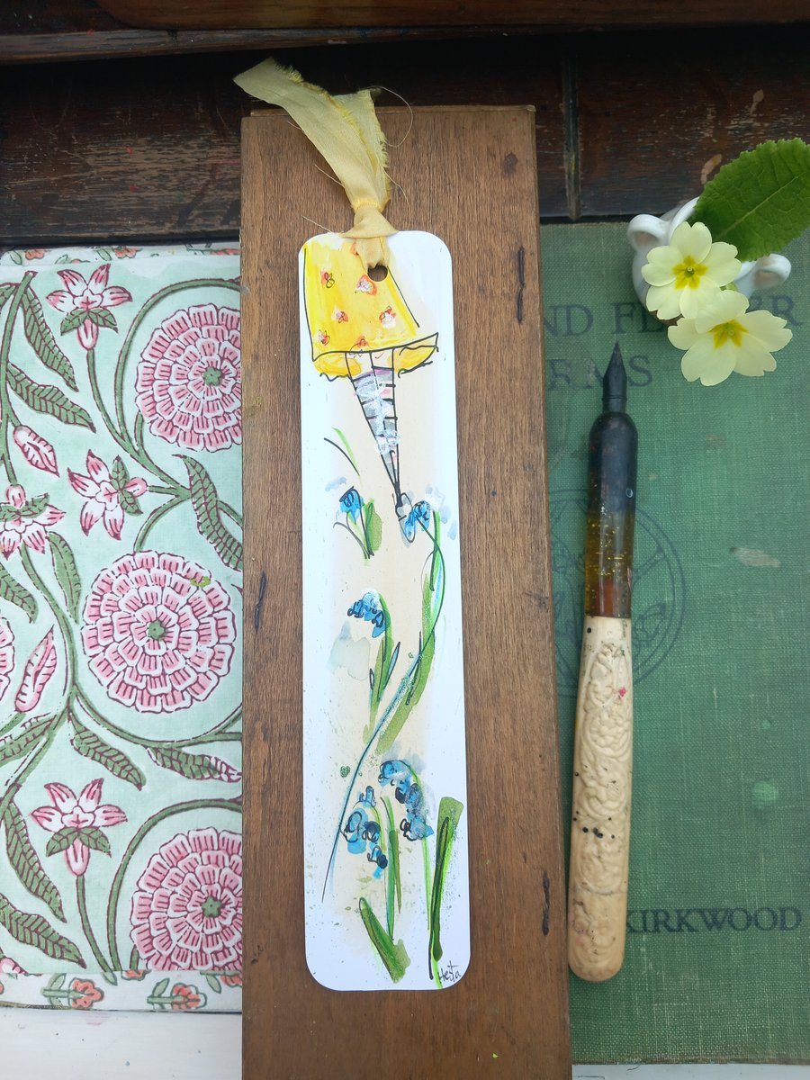 A gift for a book or nature lover. Handmade Bookmark 