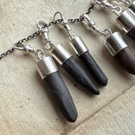 Sterling Silver Antique Slate Writing Pencil Clip on Charm - Original Mudlarking
