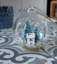 Glass Bauble Christmas Decoration with Cottage Scene - Image 6