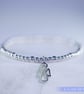Bracelet Sterling Silver with Angel Charm - Image 2