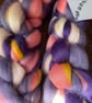 100g Blended, Combed Wool Tops for Spinning or Felting - Midnight Sun - Image 4