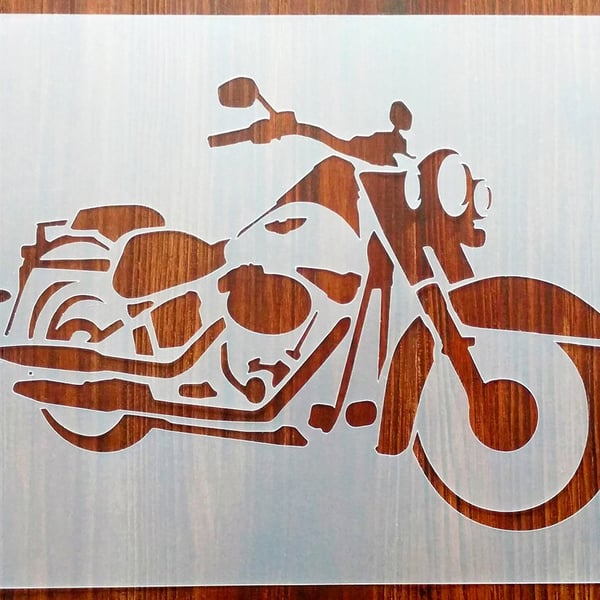 Motorcycle Stencil Mask Reusable PP Sheet for Arts & Crafts