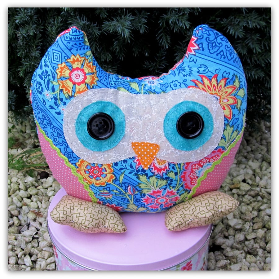 SALE!!! Owl doorstop, Matilda. Owl bookend. Folksy