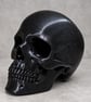 Black Glitter Skull Ornament – Gothic Statement Decor - Image 5