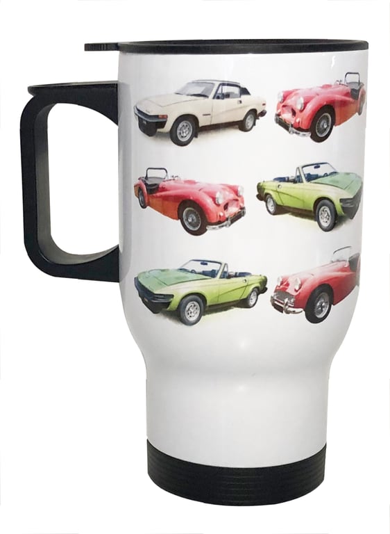Triumph TR Cars - 14fl oz Stainless Steel Travel Mug