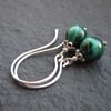 Malachite Drop Earrings