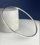 Sterling Silver Solid 2mm Round Stacking Bangle - Plain-Smooth (Sizes S-M-L-XL) - Image 1