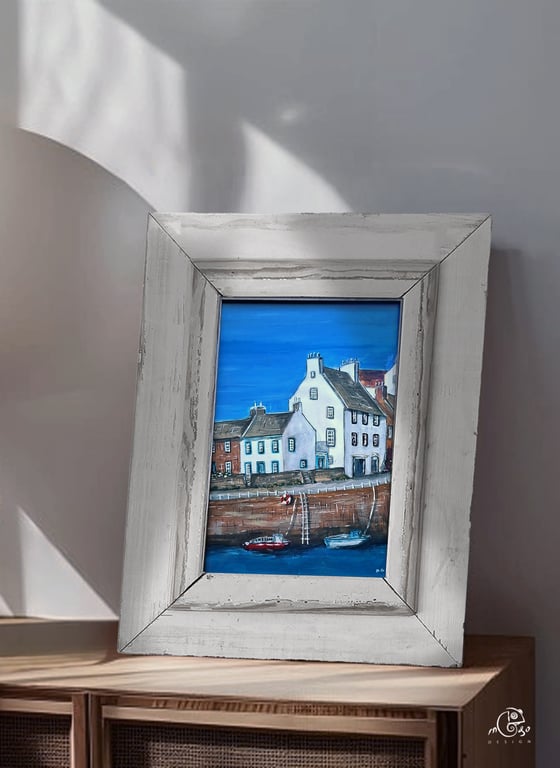 CRAIL,Fife Scotland original painting on paper