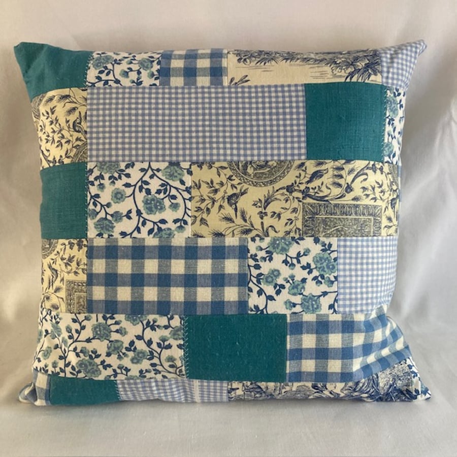  Patchwork reversible Cushion.